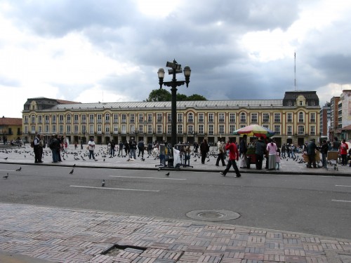 Looking across Plaza de Bolivar