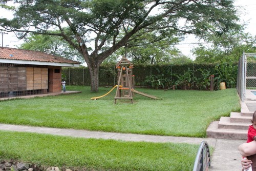 Grassed play area