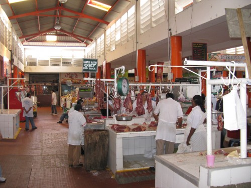 The meat section of the markets