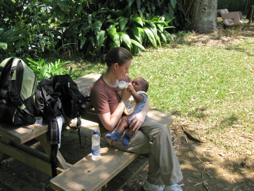 A snack stop for Andres