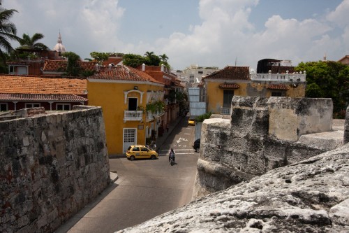 Looking down into the the Old Town from the walls