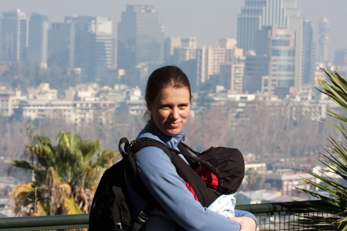 Leanne and Andres at Santiago Zoo