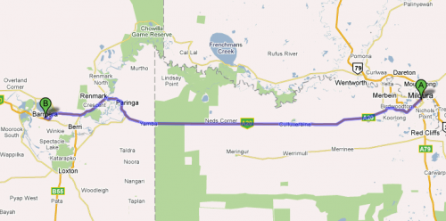 Mildura to Barmera