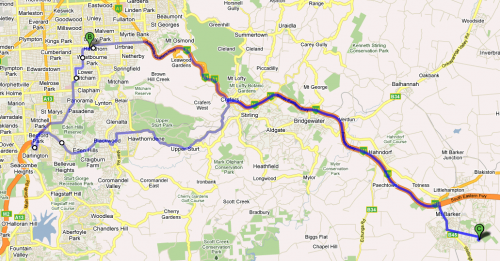 Mt Barker to Adelaide