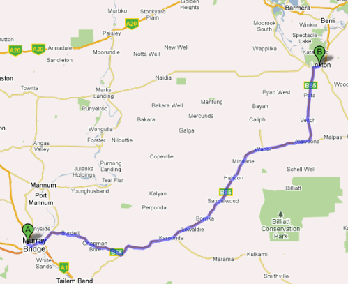 Murray Bridge to Loxton