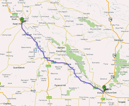 Swan Hill to Echuca